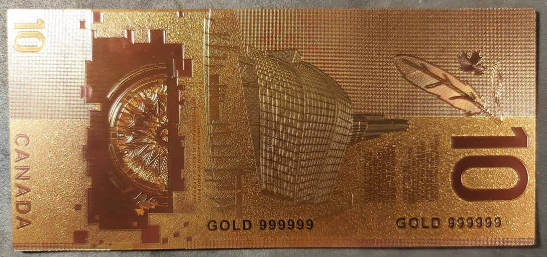 Canada 10 Dollars Viola Desmond .9999 COLOR FOIL Note; Human Rights Activist