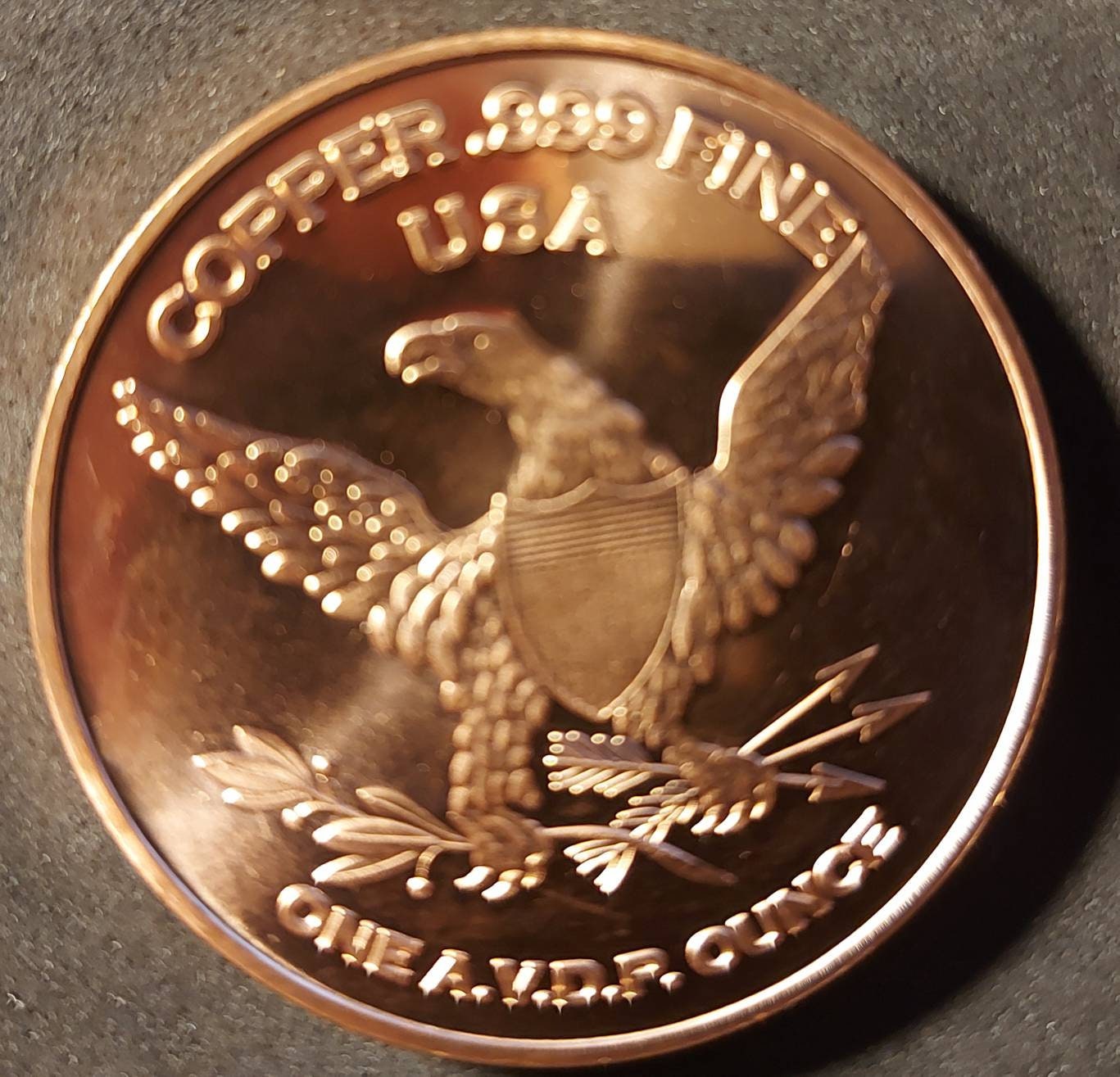STEGOSAURUS in 1 Oz. COPPER Collector Rounds; in 2x2 Holder ~ 1 OZ Pure .999 Copper