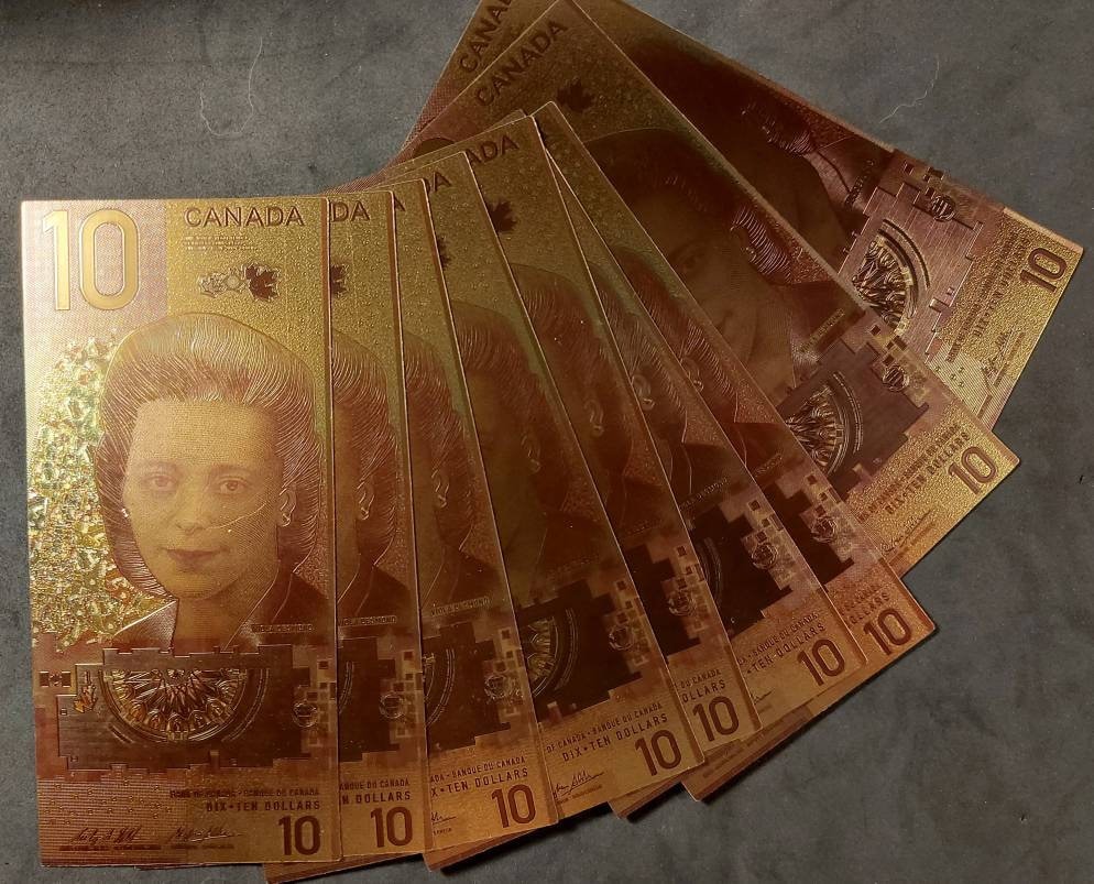 Canada 10 Dollars Viola Desmond .9999 COLOR FOIL Note; Human Rights Activist