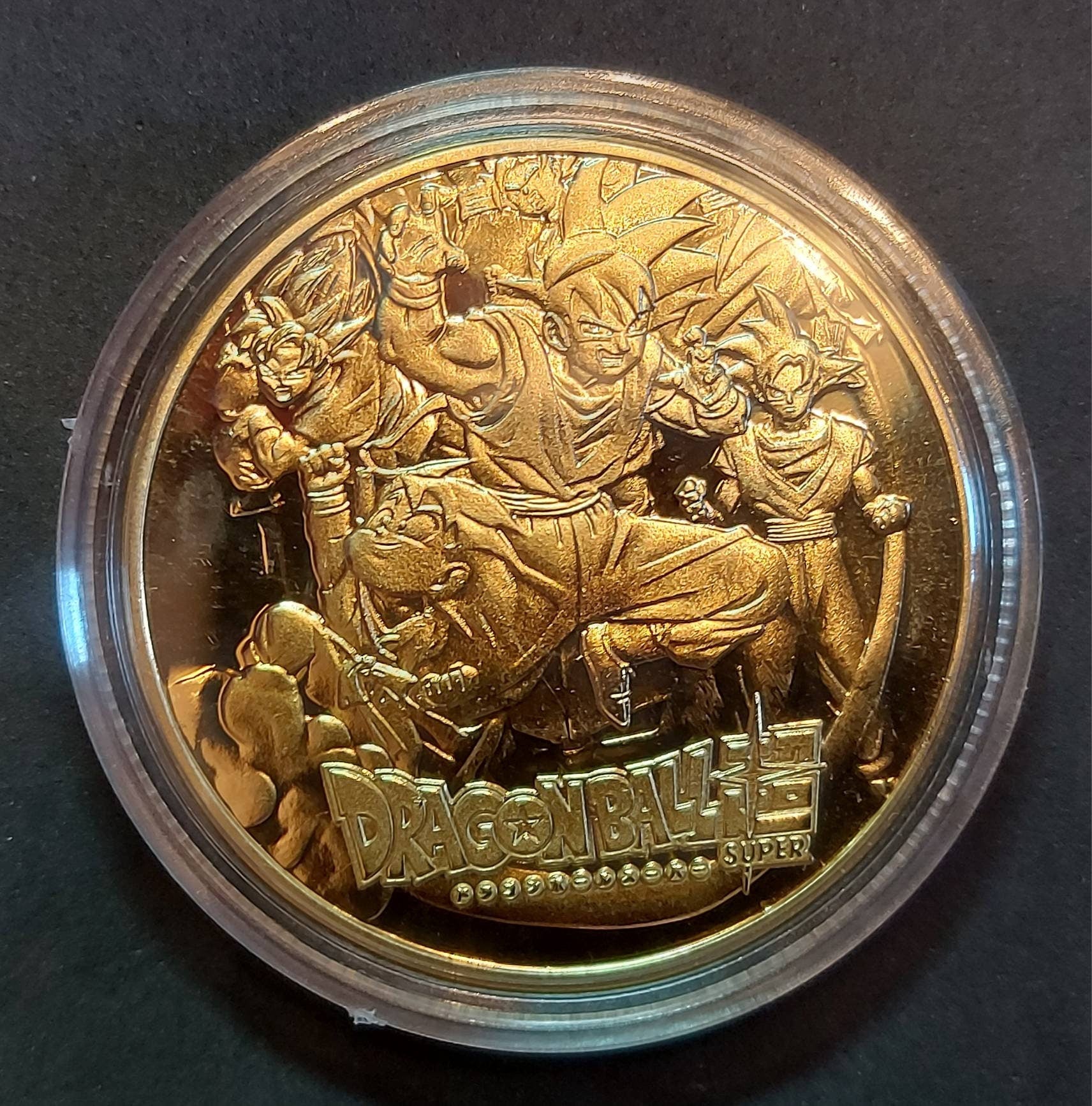 BUU ~ Dragon Ball Z Collectible Coin ~ .9999 Gold Plated ~ In Special Capsule