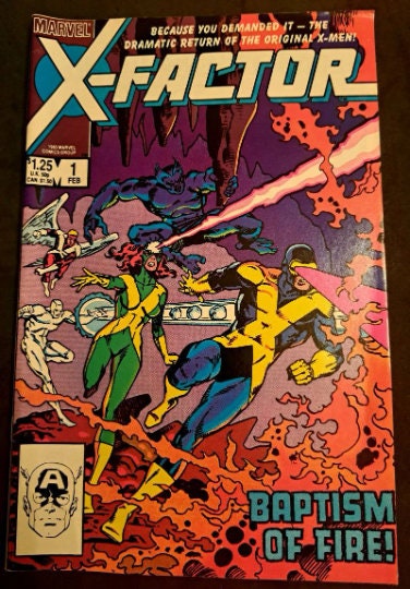 X-FACTOR Vol.1 #1 from 1986 (VF-NM 9.0); White Pages; Return of the Original X-Men