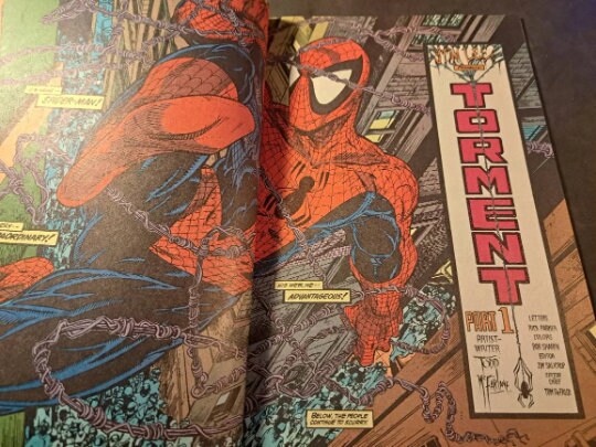 SPiDER-MAN #1 Green Variant edition from 1990; Todd McFarlane, Marvel Comics; High Grade (NM 9.2)