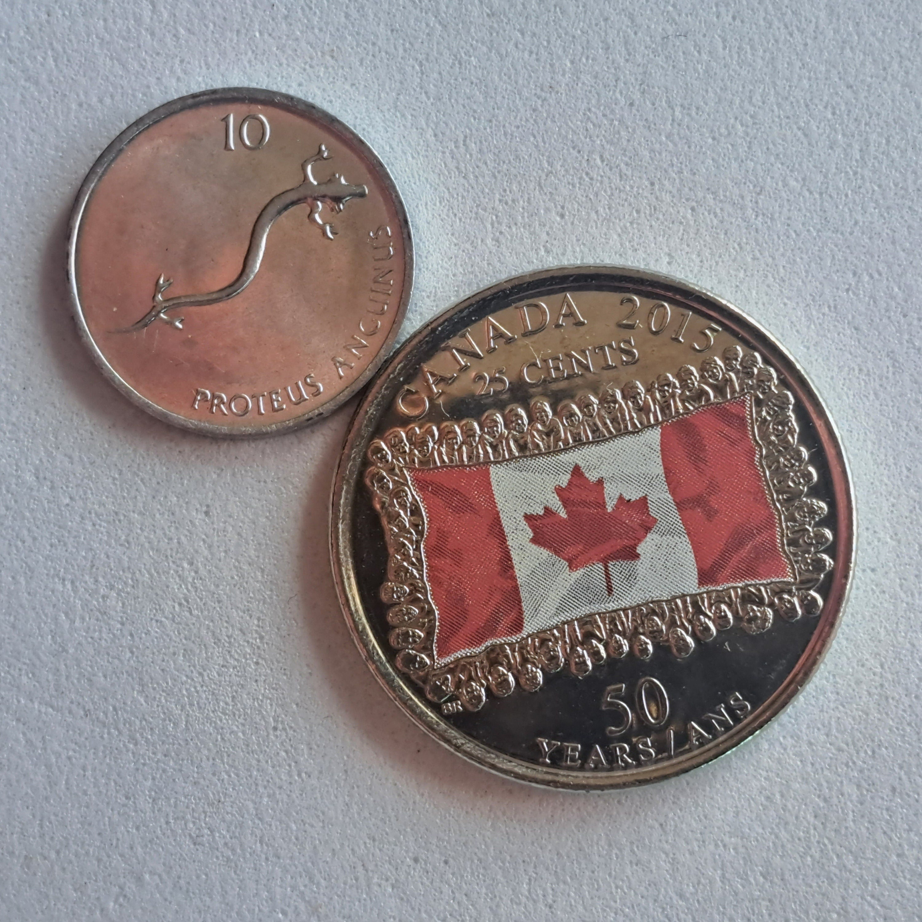 SLOVENIA 10 Stotinov Coin; UNCIRCULATED from 1992; KM7; features the Olm Salamander