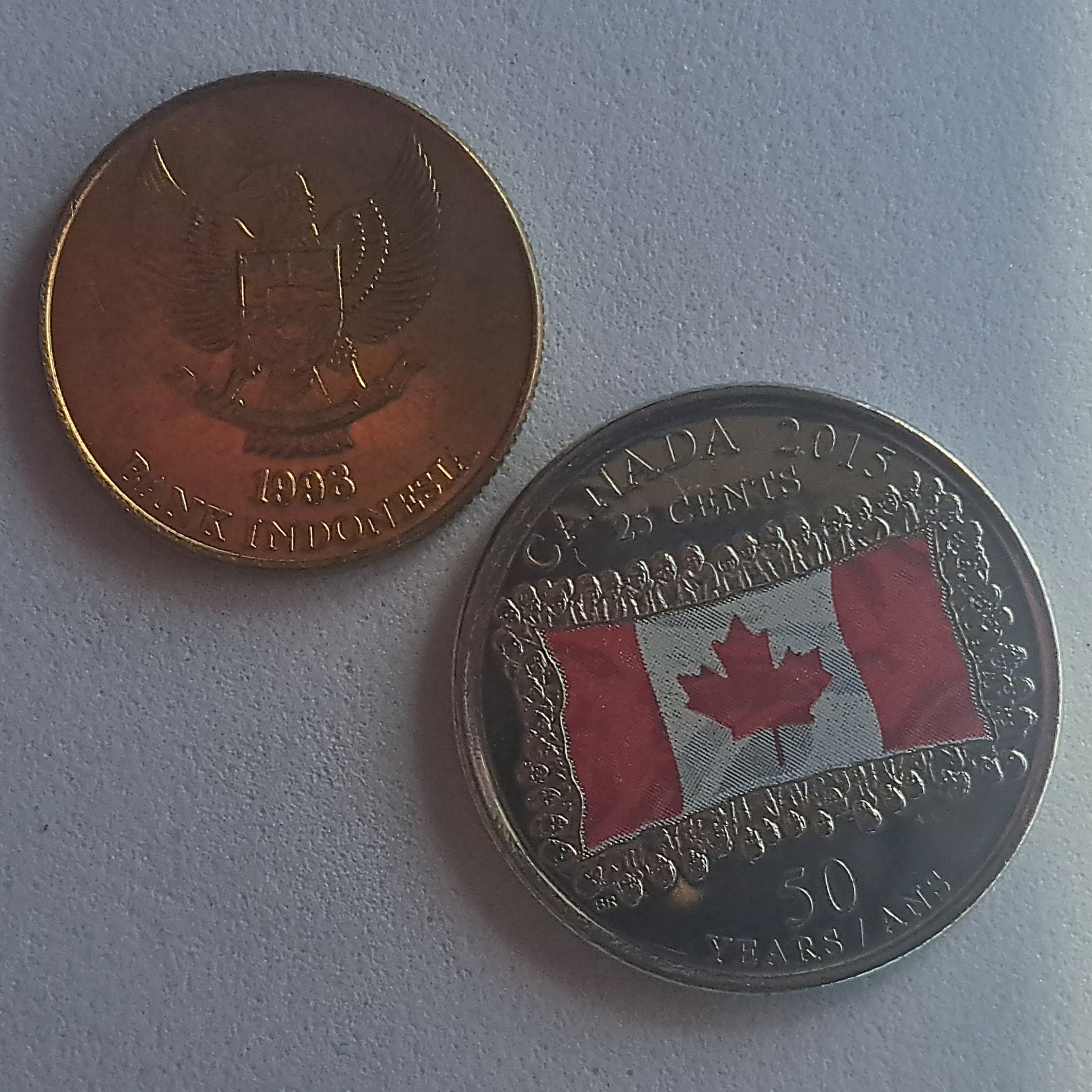 INDONESIA 50 Rupiah Coin; BU from 1998; KM52; features the Komodo Dragon