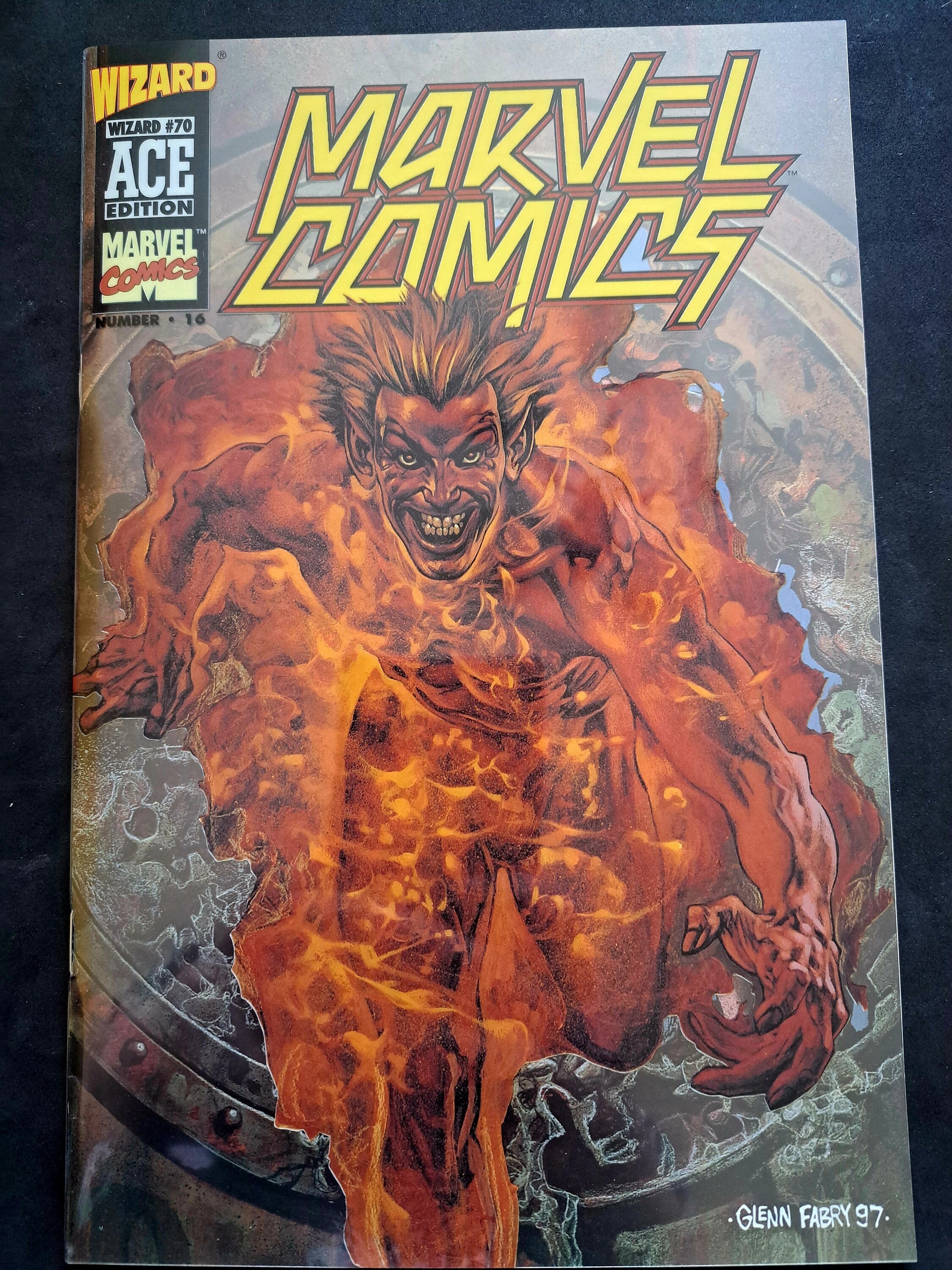 MARVEL COMICS Wizard AcE edition from 1997; Marvel Comics #1; High Grade (NM 9.2)