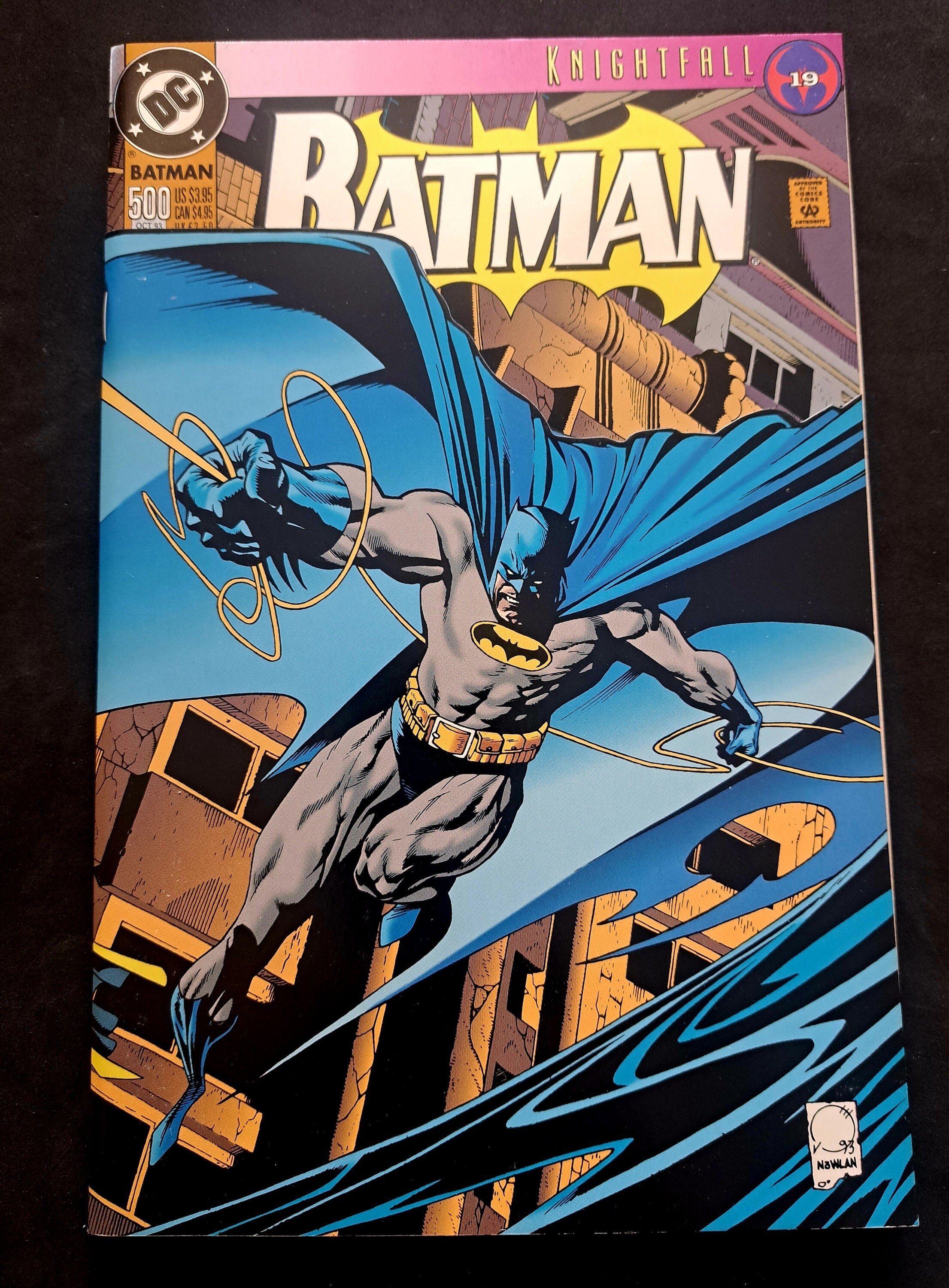 BATMAN Issue #500; Knightfall Part 19: Dark Angel; 1993; DC Comics; High Grade (NM 9.2)