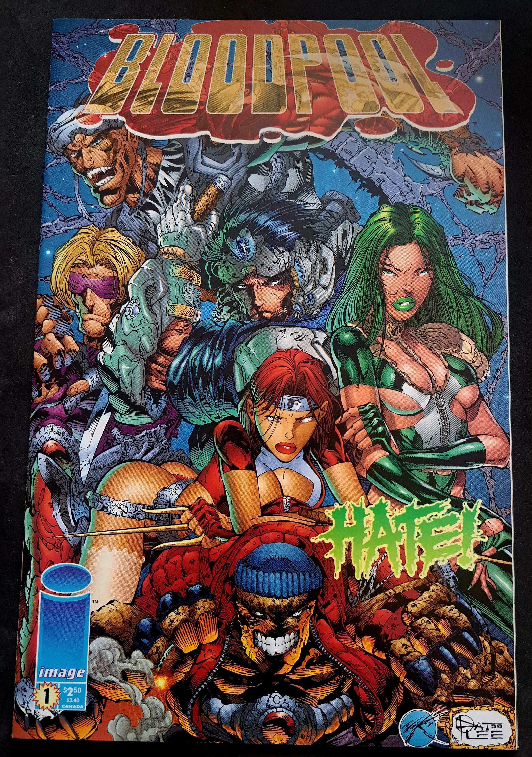 BLOODPOOL #1 Hate Crimes; Image Comics 1996; Rob Liefeld Art; High Grade (VF-NrMt 9.2)
