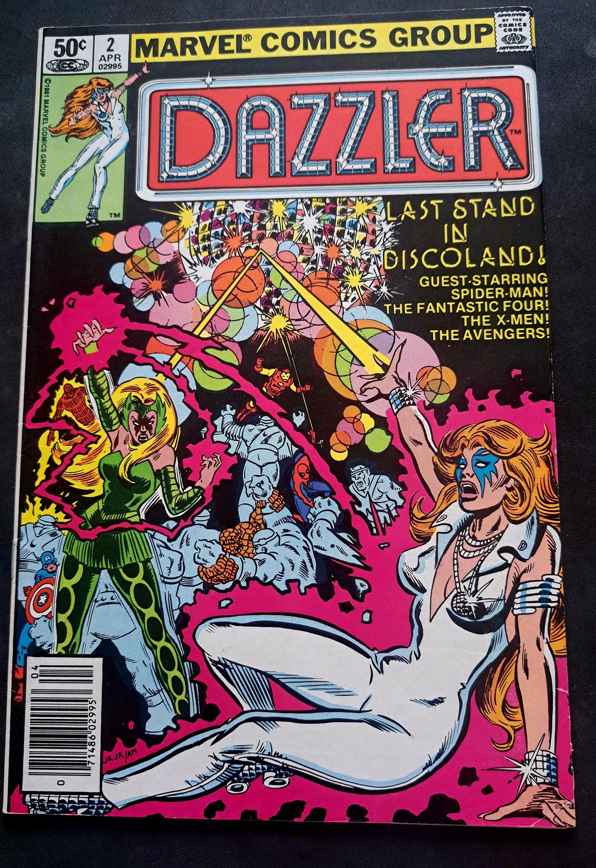 DAZZLER #2 where Demons Fear to Dwell; Lots of Marvel Guest Appearances; 1981; Bronze Age Comic; Marvel (Vf)