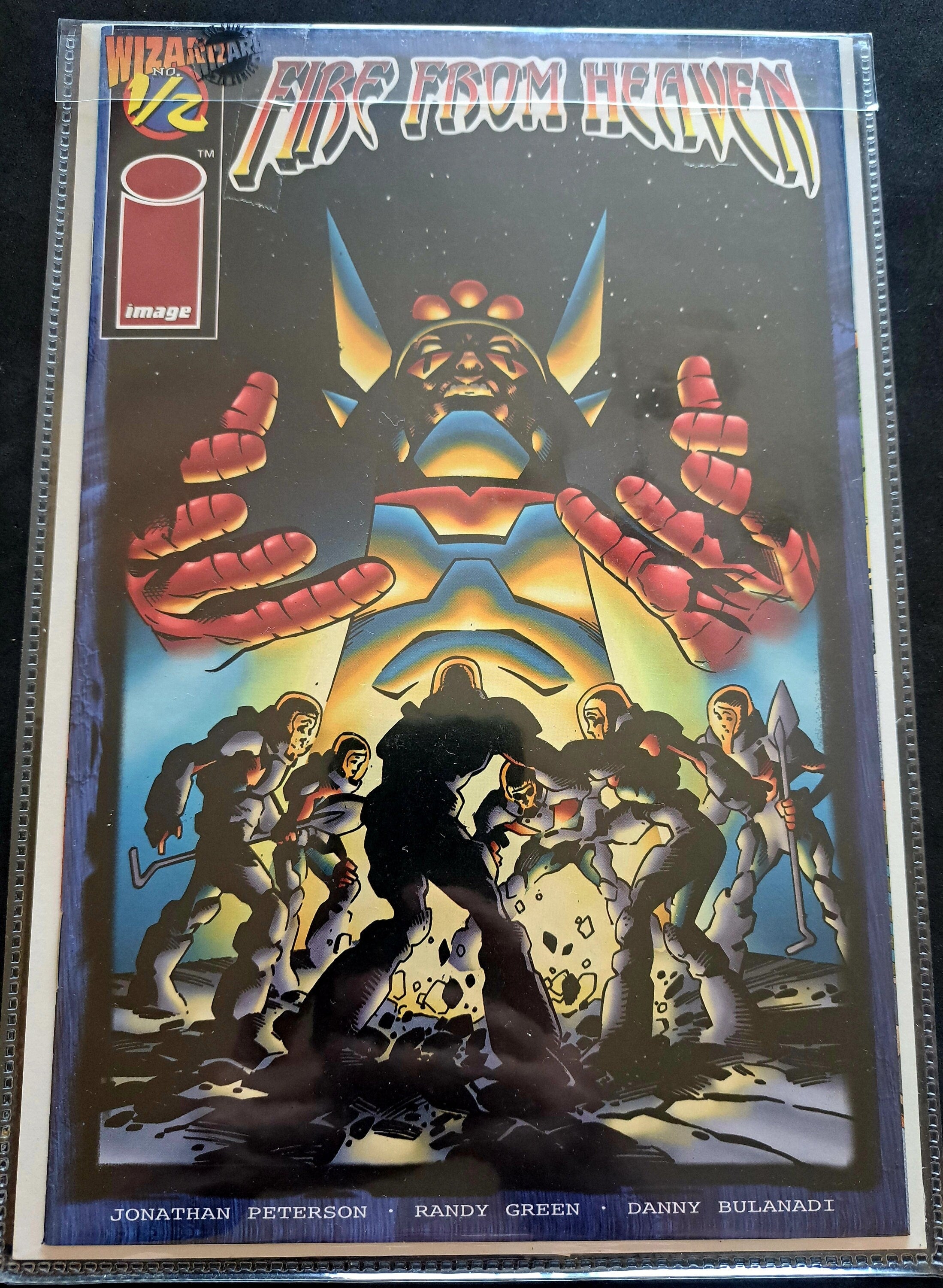 FIRE From HEAVEN #1/2 Wizard Limited edition from 1996; Certificate of Authenticity; High Grade (NM 9.2)