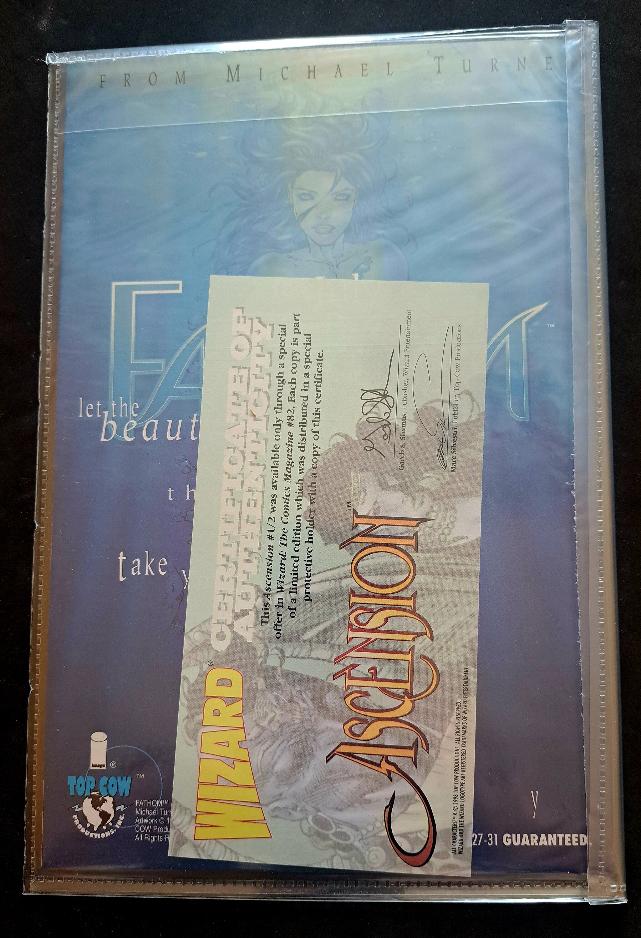 ASCENSION #1/2 Wizard Limited edition from 1998; Certificate of Authenticity; High Grade (NM 9.2)