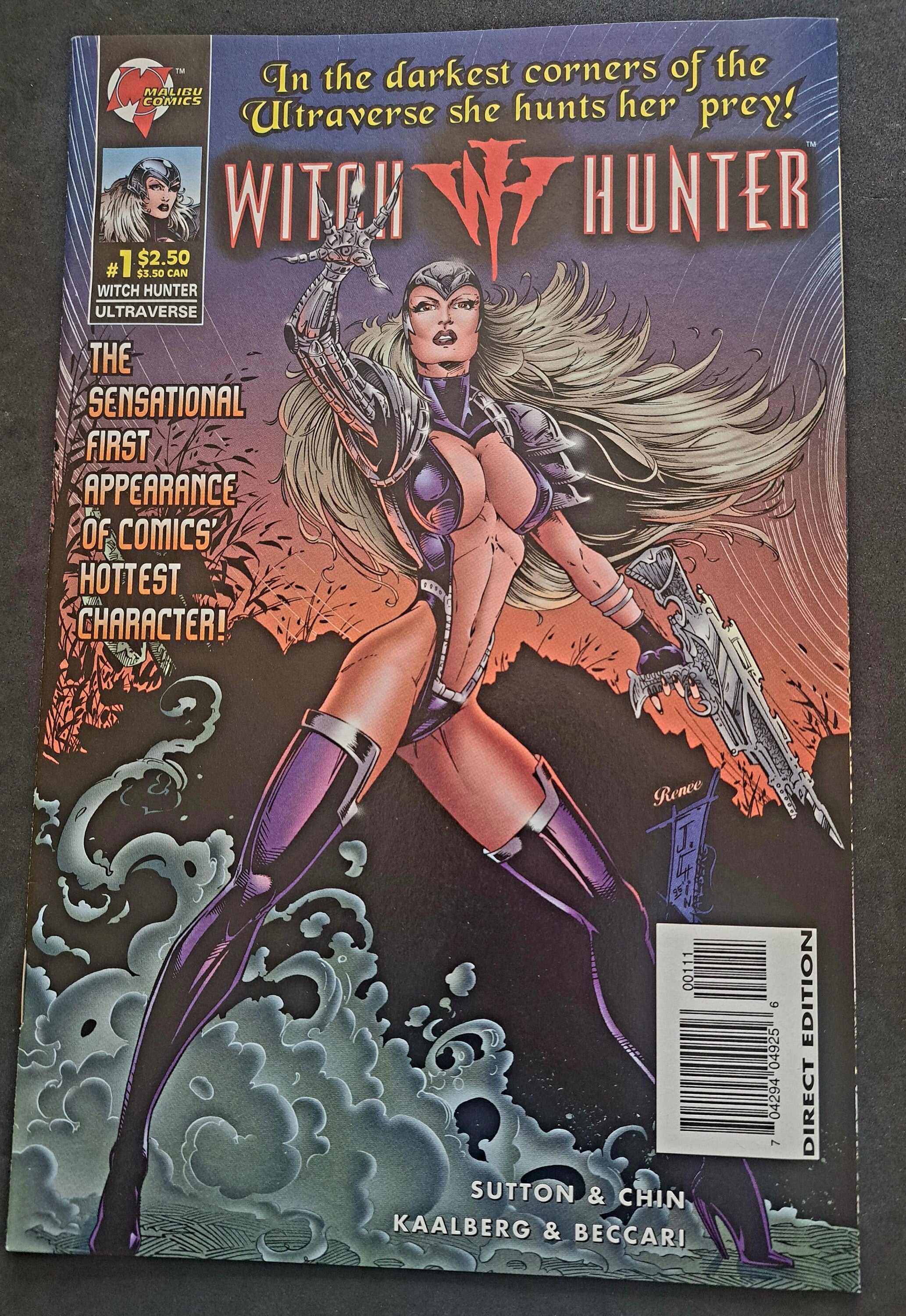 WITCH HUNTER #1; Malibu Comics 1996 (VF-NrMt 9.0)
