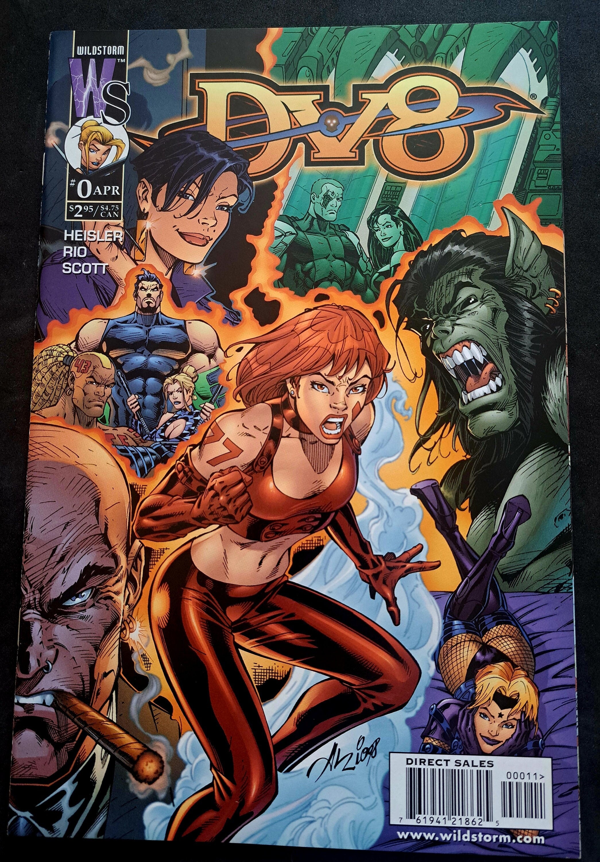 DV8 #0: Beautiful Lies; Variant Cover Al Rio; Wildstorm Comics 1999 (VF-NrMt 9.2)
