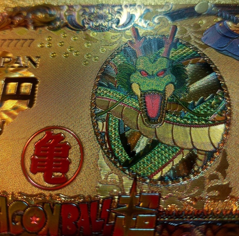 GOKU from Super Dragon Ball Z;  .9999 GOLD FOiL Billion Yen Note; Comes in a collector display holder