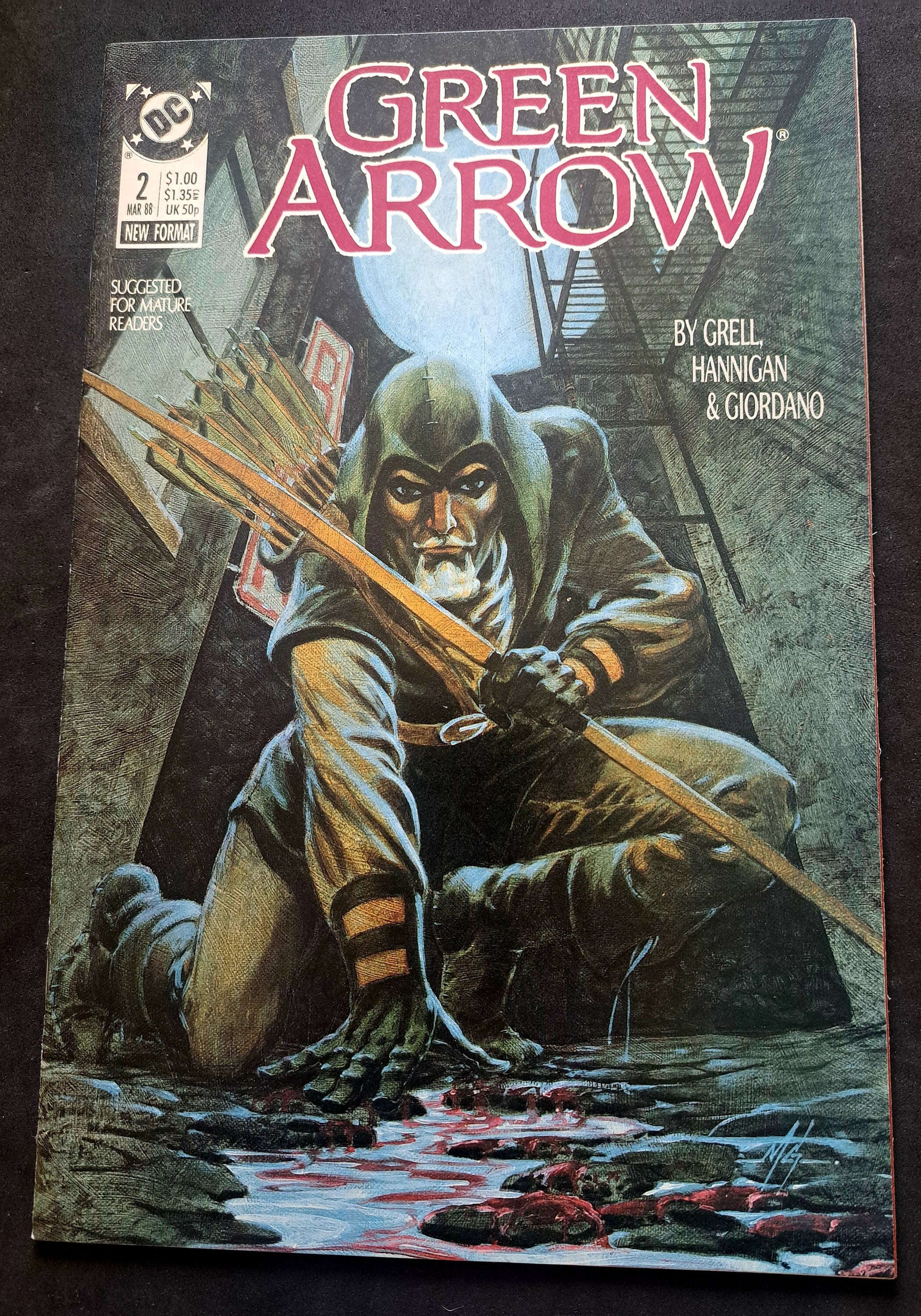 GREEN ARROW #2; Hunters Moon Part 2; 1987; DC Comics; High Grade (Vf-Nm 9.0)