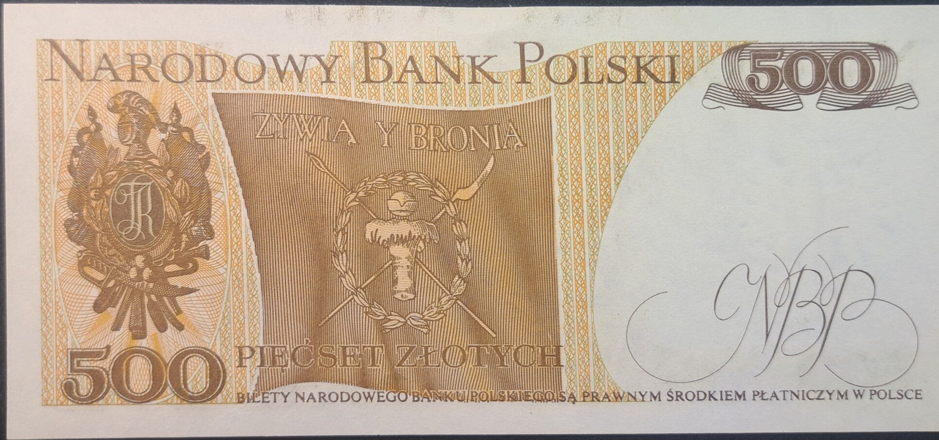 POLAND 500 Zlotych, P-145d, 1982; UNCIRCULATED; features T. Kosciuszko