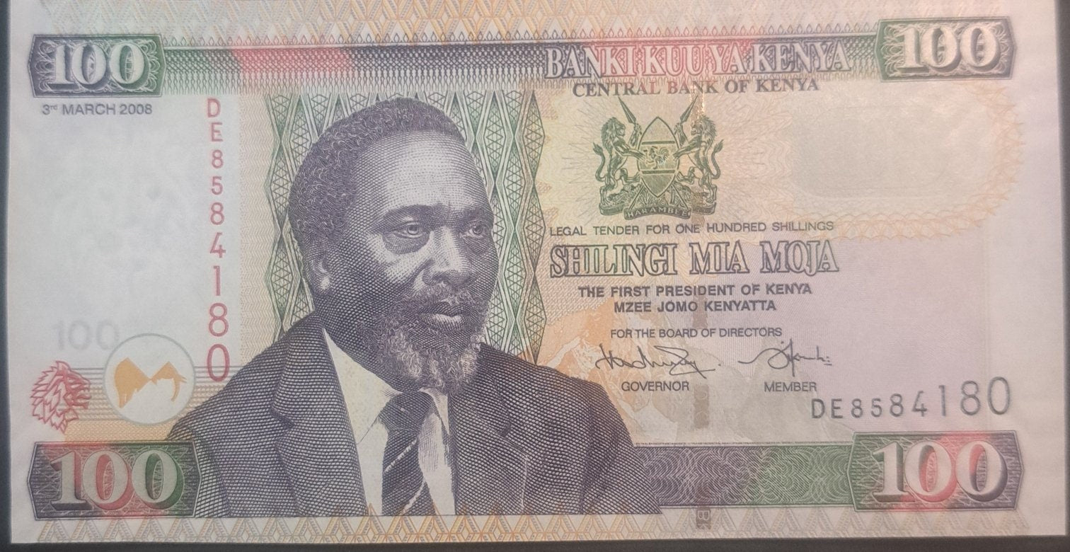 KENYA 100 Shillings; P48c; UNCIRCULATED from 2008; featuring Nyayo Monument