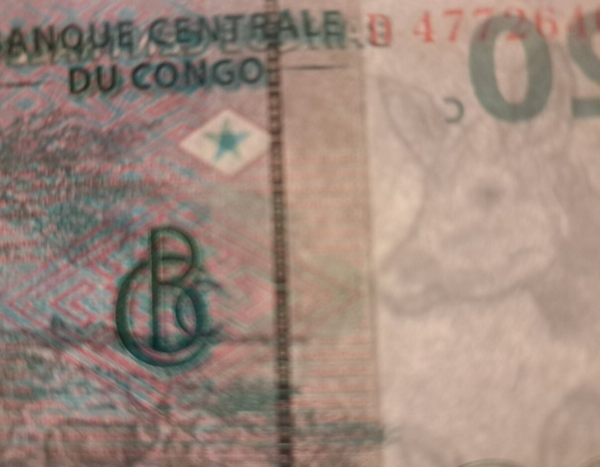 CONGO 20 Centimes banknote, P-83, UNCIRCULATED, 1997, features a Waterbuck