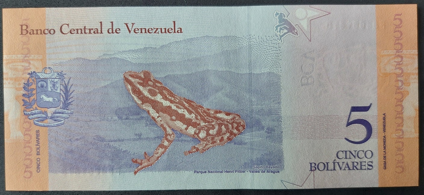 VENEZUELA Animal Set, 8 Collector Notes, 2 to 500 Bolivares Soberano; Bilateral design ~ Animal Set