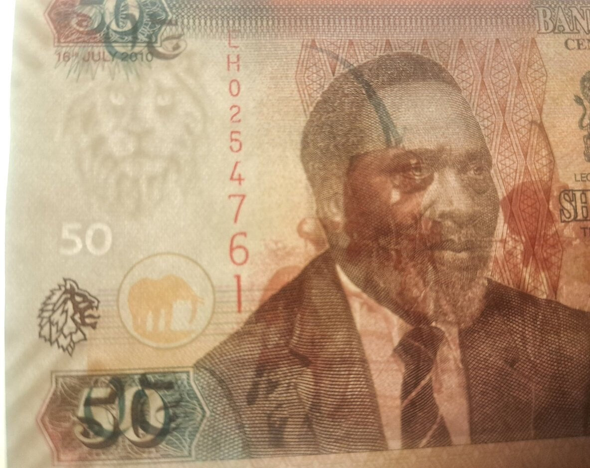 KENYA 50 Shillings; P-47e; UNCIRCULATED; 2010; featuring Camel Caravan ceremony