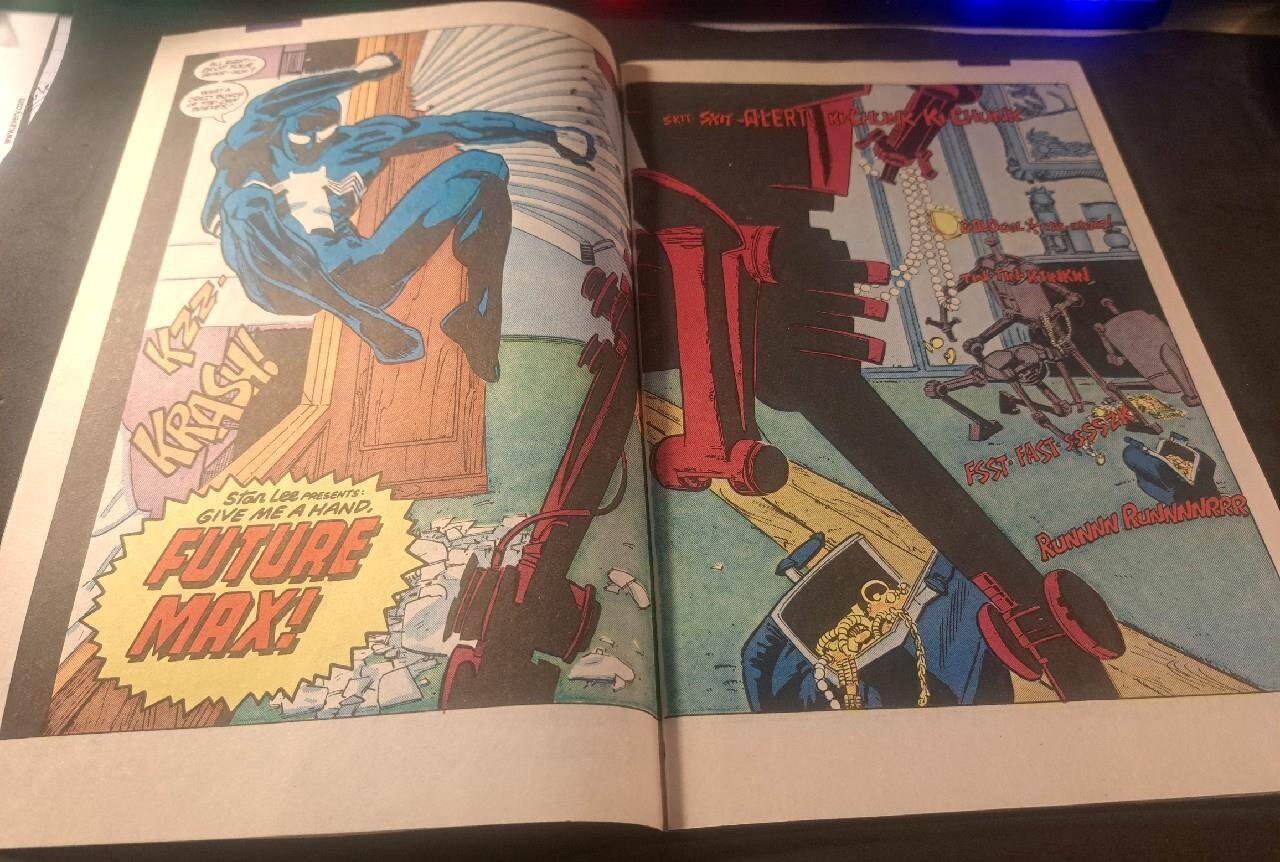 WEB of SPiDER-MAN Annual #1 1985 (VF 8.5); Black Suit Spidey; Marvel Direct Edition