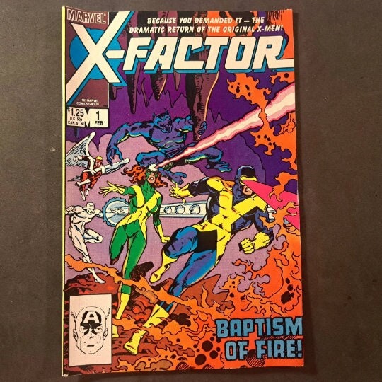 X-FACTOR Vol.1 #1 from 1986 (VF-NM 9.0); White Pages; Return of the Original X-Men