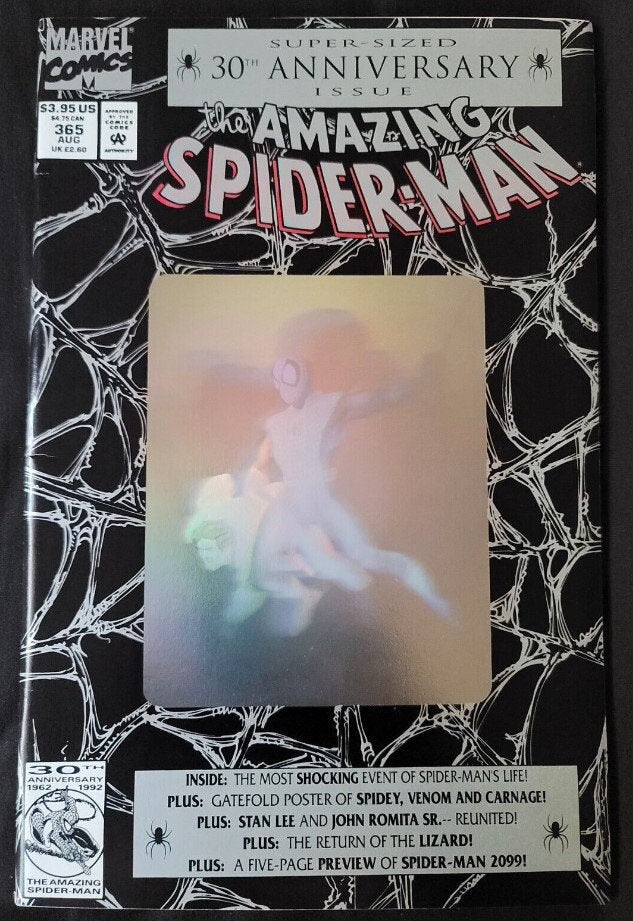 Amazing Spider-Man 365, 1st Spider-Man 2099, Key Issue, Hologram Cover (VF- NM 9.0); Direct Edition