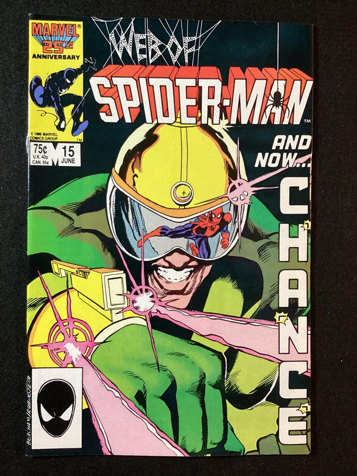WEB Of SPiDERMAN #15  from 1986; (VF-NM 9.0) Direct Edition; 1st Appearance Chance
