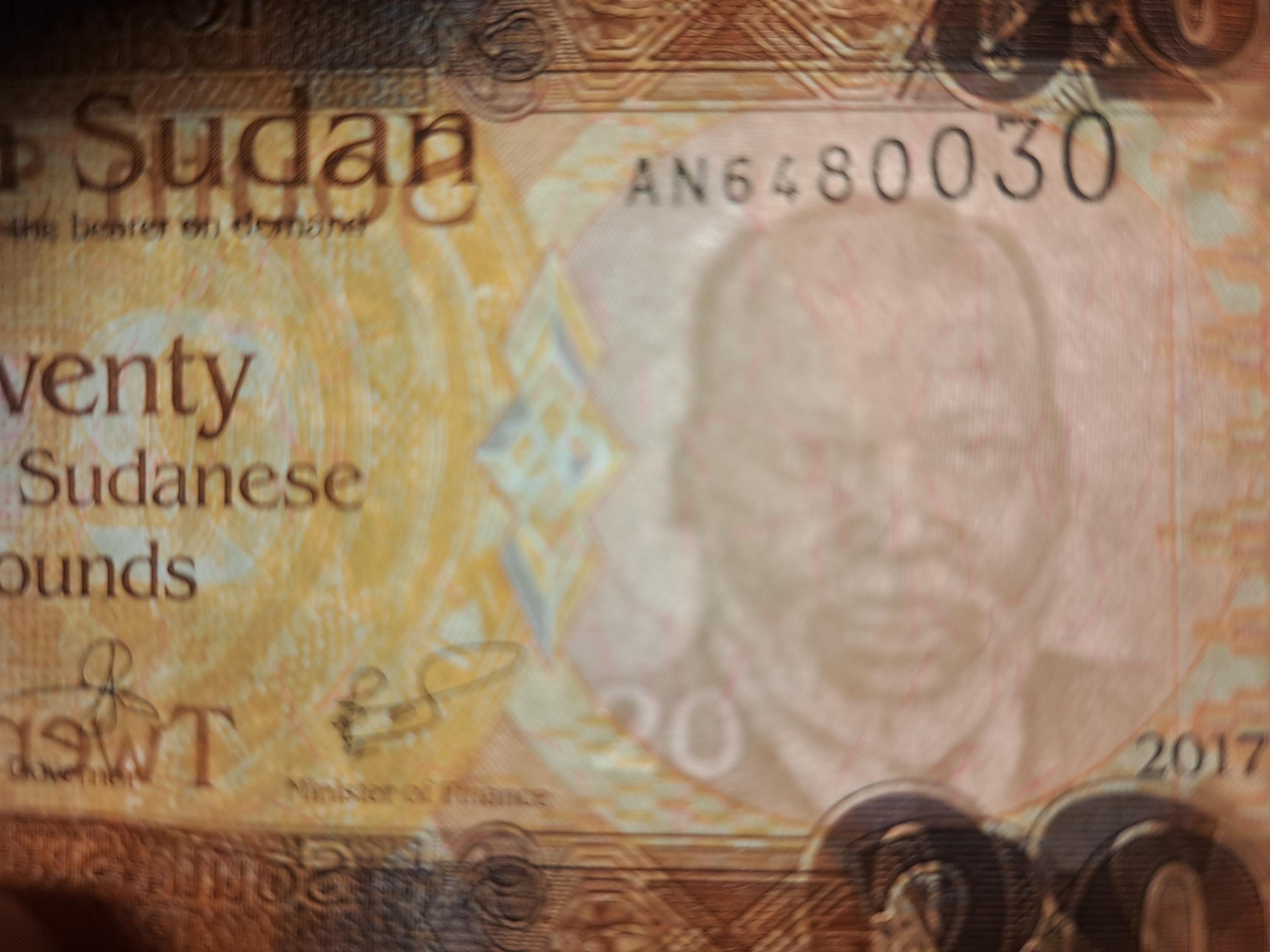 SOUTH SUDAN 20 South Sudanese Pounds; P13c, UNCIRCULATED, 2017; Antelopes
