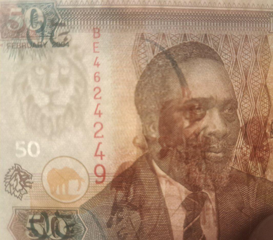KENYA 50 Shillings; P-41b; UNCIRCULATED, 2004; featuring Camel Caravan