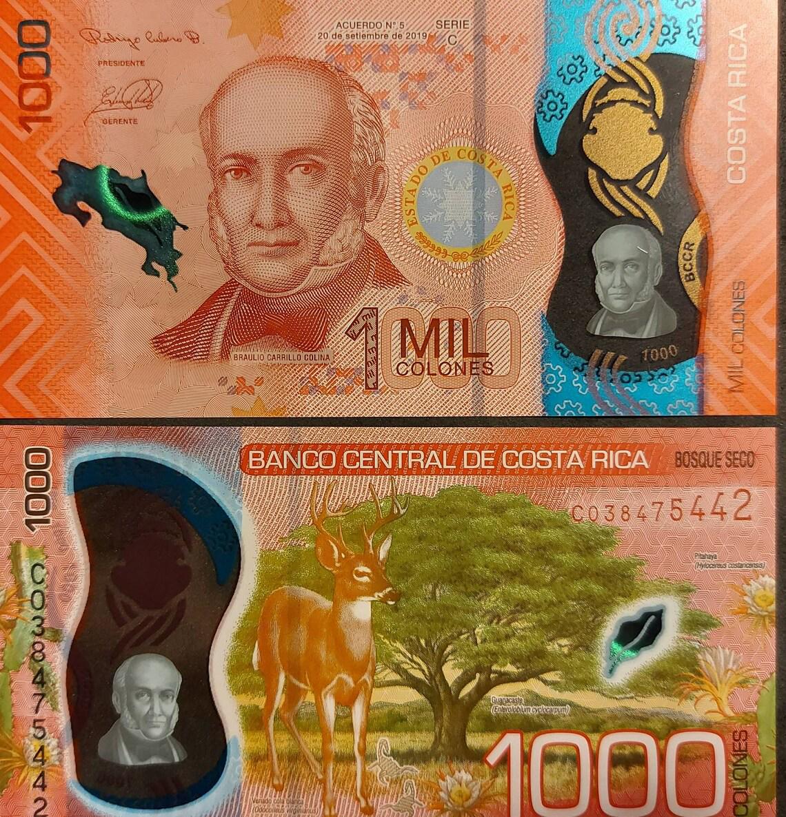 Costa Rica 1000 Colones; B-564a; 2019; Polymer, UNCIRCULATED