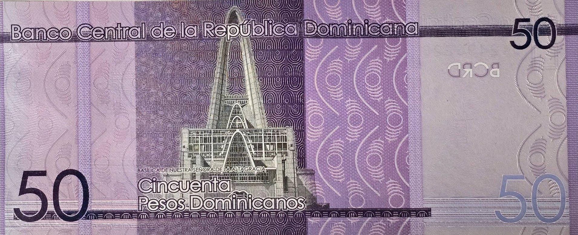 Dominican Republic 50  Pesos Dominicanus, B-727f; UNCIRCULATED, 2023