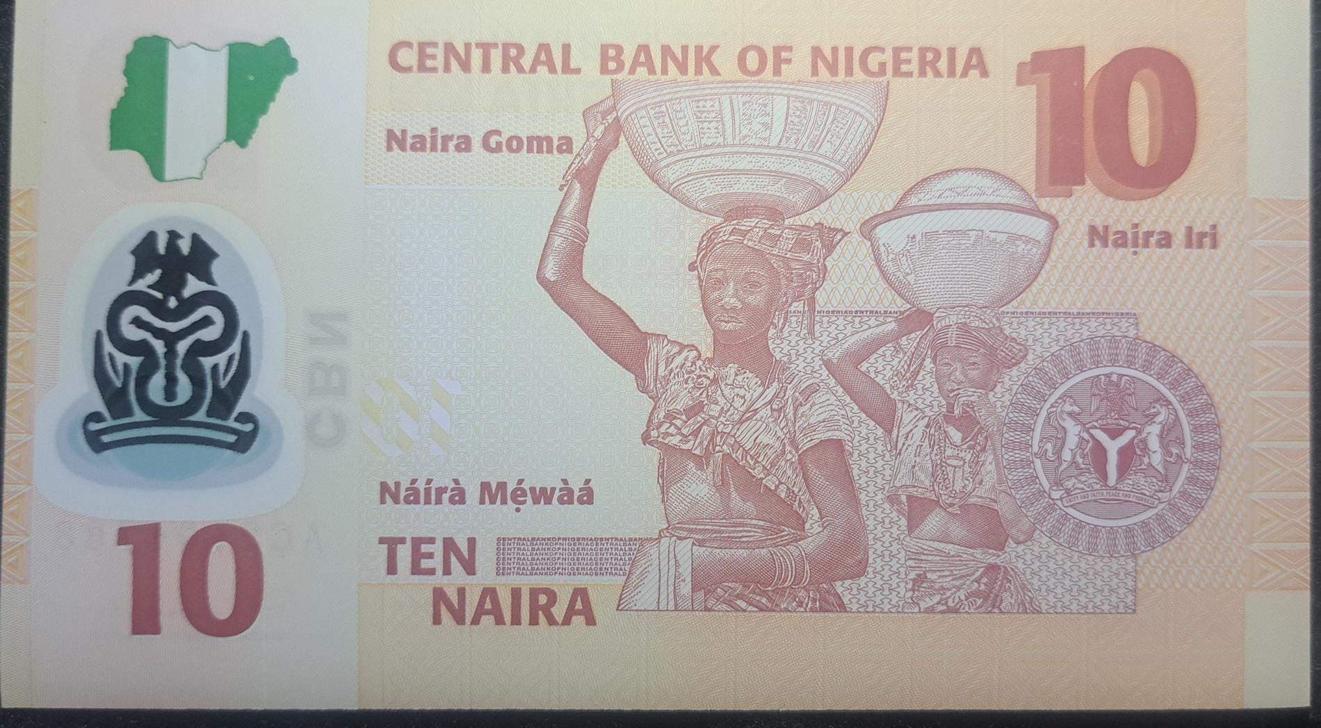 Nigeria 10 Naira, P-39c, UNC from 2011, Alvan Ikoku ~ POLYMER Note