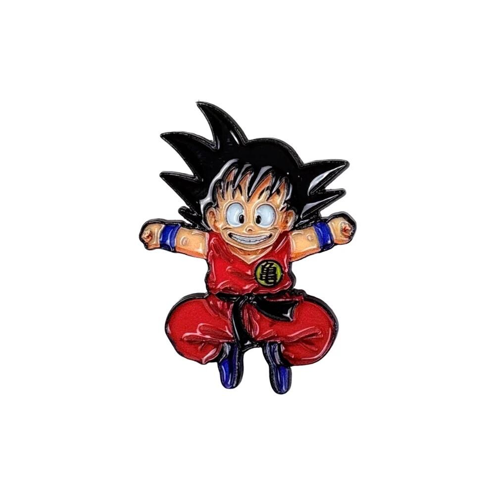 Dragon Ball Z KID GOKU Jumping ENAMEL Pin - Fan Collectible