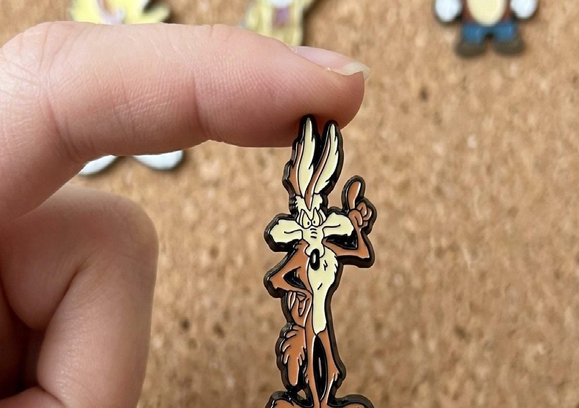 Wile E Coyote ENAMEL Pin - Fan Collectible