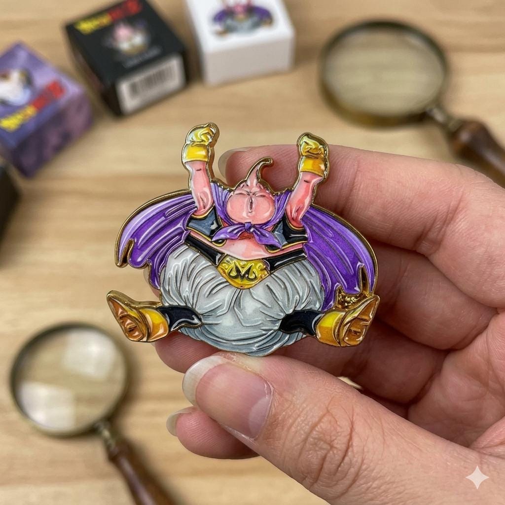 Dragon Ball Z Innocent Majin Buu ENAMEL Pin - Fan Collectible