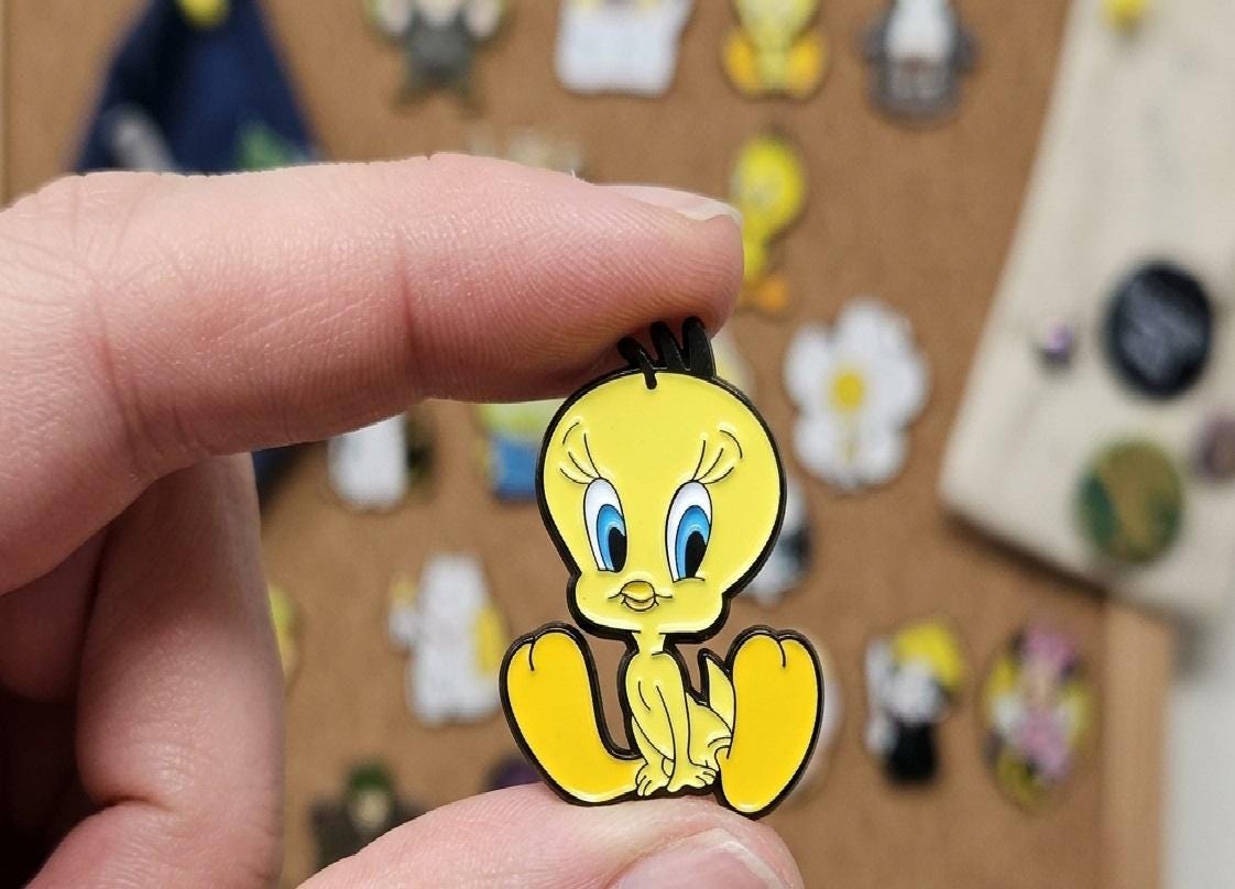 Tweety Bird ENAMEL Pin - Fan Collectible