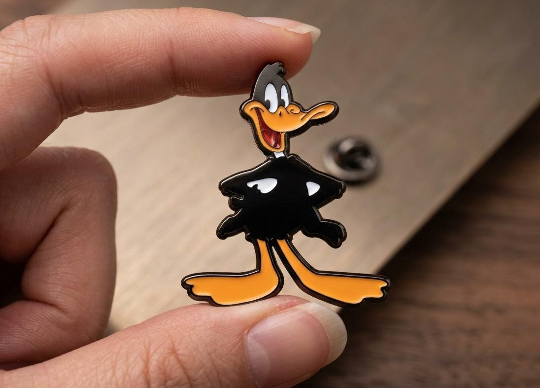 Daffy Duck ENAMEL Pin - Fan Collectible