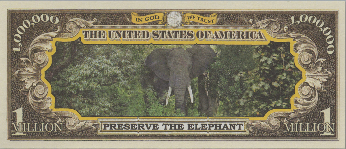 Elephant, Fantasy Million Note, Endangered Species Series