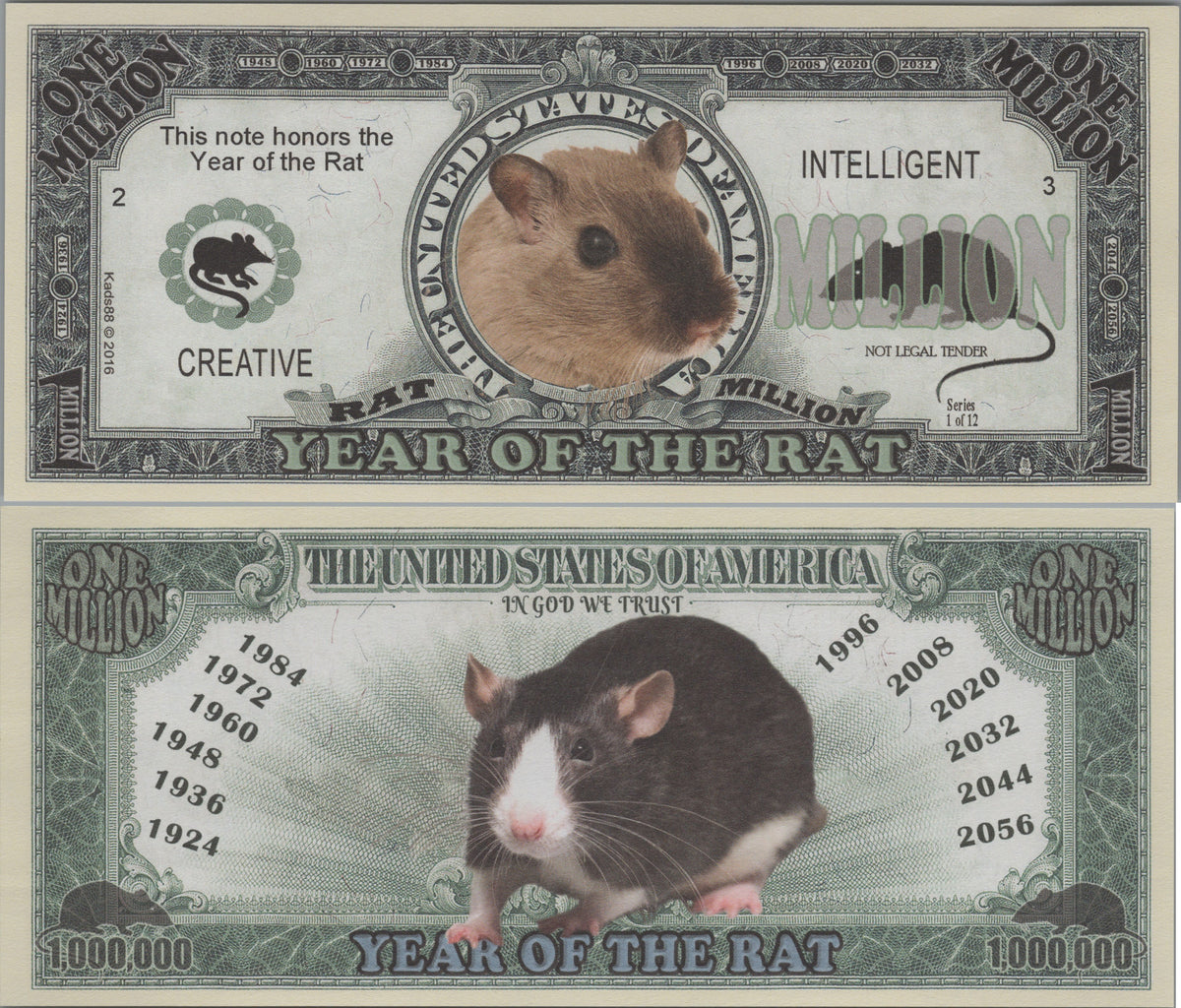 Year of the Rat: Chinese Zodiac Fantasy Note