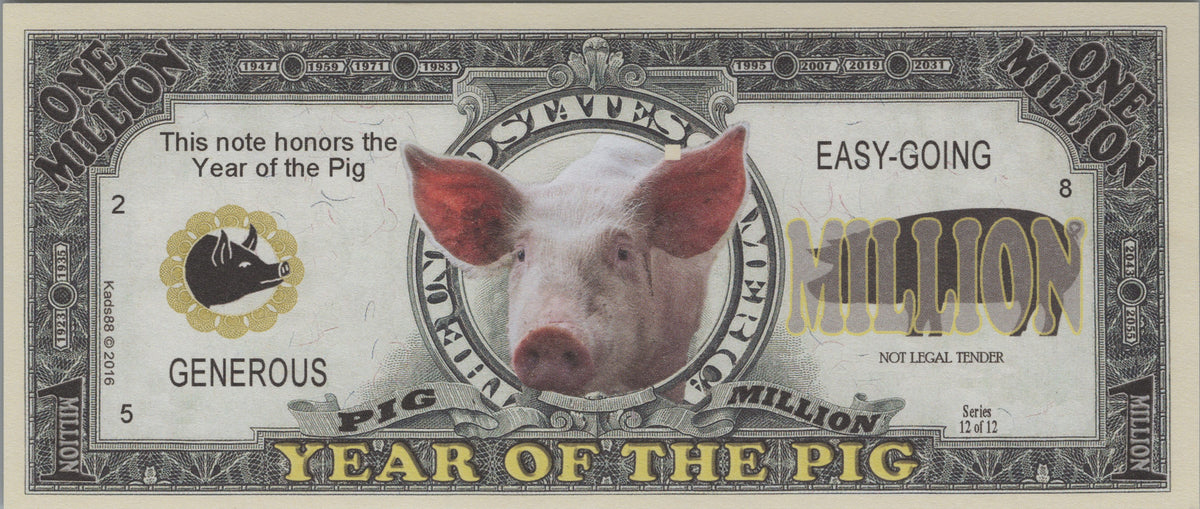 Year of the Pig: Chinese Zodiac Fantasy Note