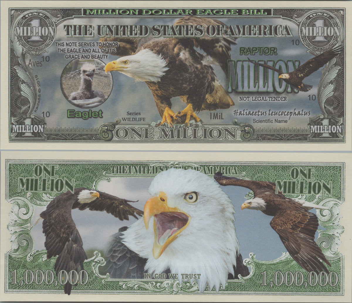 Bald Eagles, Fantasy Million Note, Wildlife Series