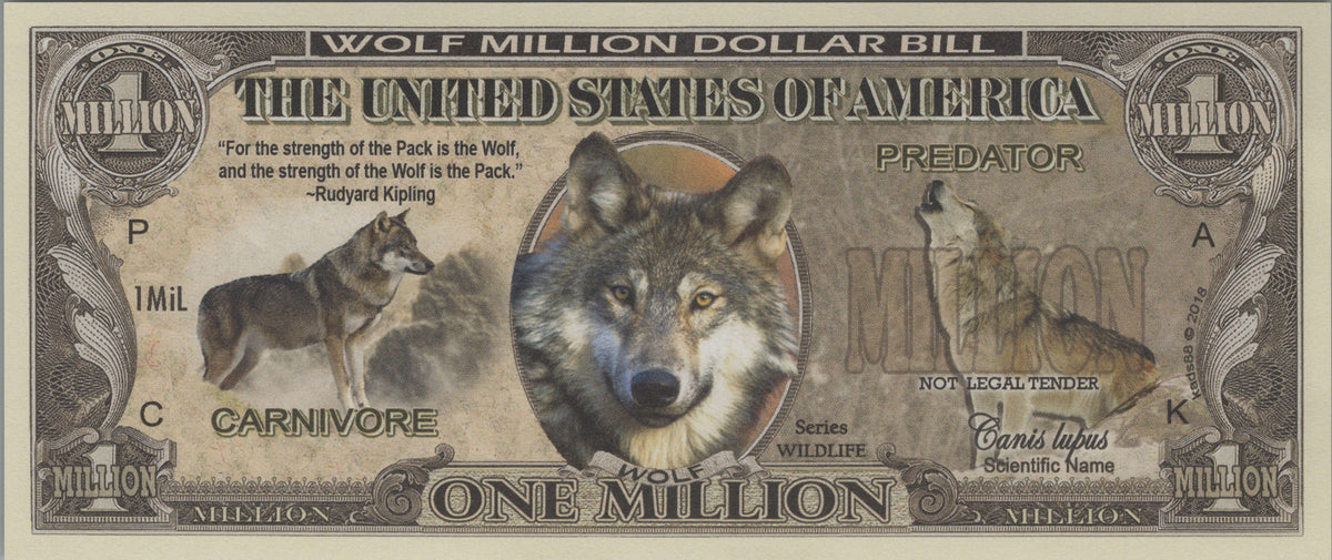 Wolves, Fantasy Million Note, Wildlife Series