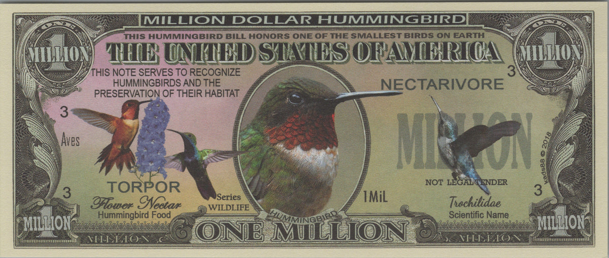 Hummingbirds, Fantasy Million Note, Wildlife Series