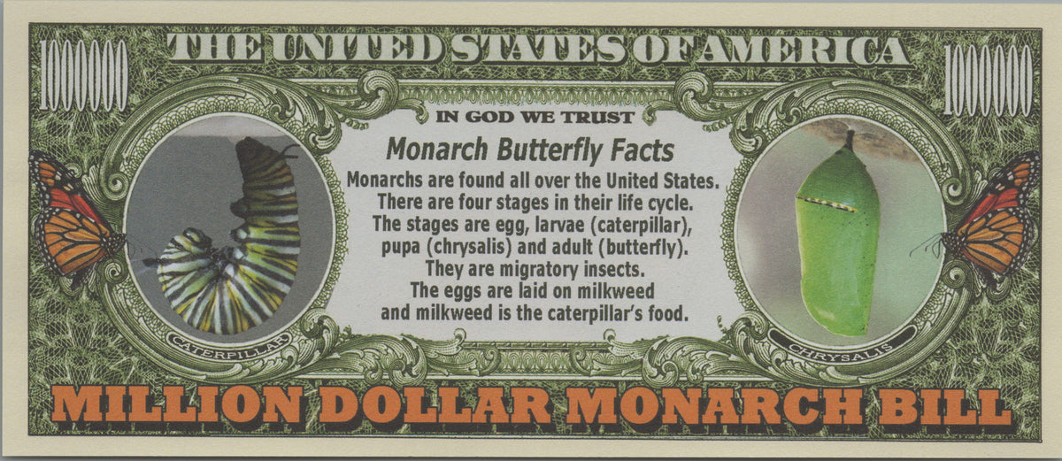 Monarch Butterflies, Fantasy Million Note, Wildlife Series