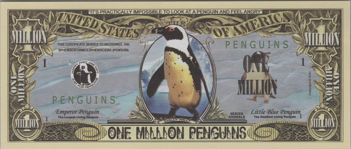 Penguins, Fantasy Million Note, Animals Series