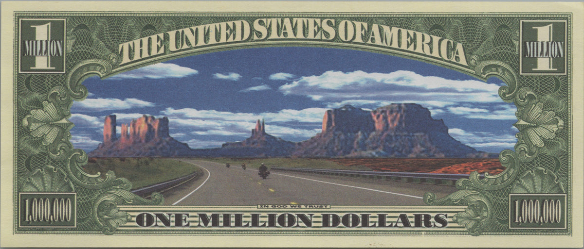 Sturgis 2002, 62nd Anniversary, Fantasy Million Note; features Motorcycles