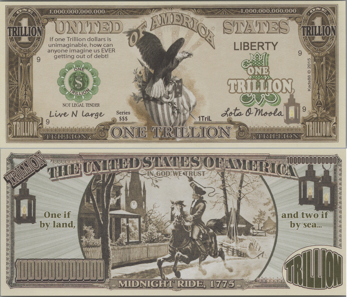 Liberty Trillion, Fantasy Note; features Paul Revere's Midnight Ride