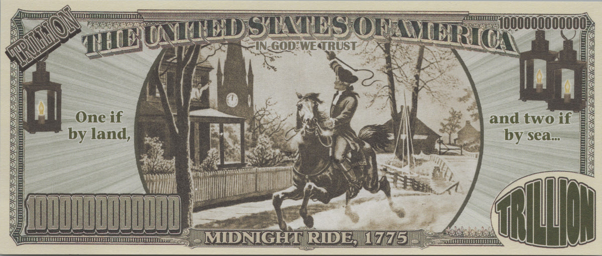Liberty Trillion, Fantasy Note; features Paul Revere's Midnight Ride