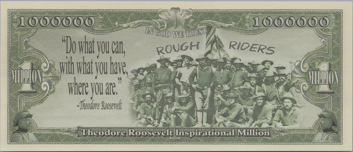 Theodore Roosevelt Founding Fathers Million, Fantasy Note, Liberty Series