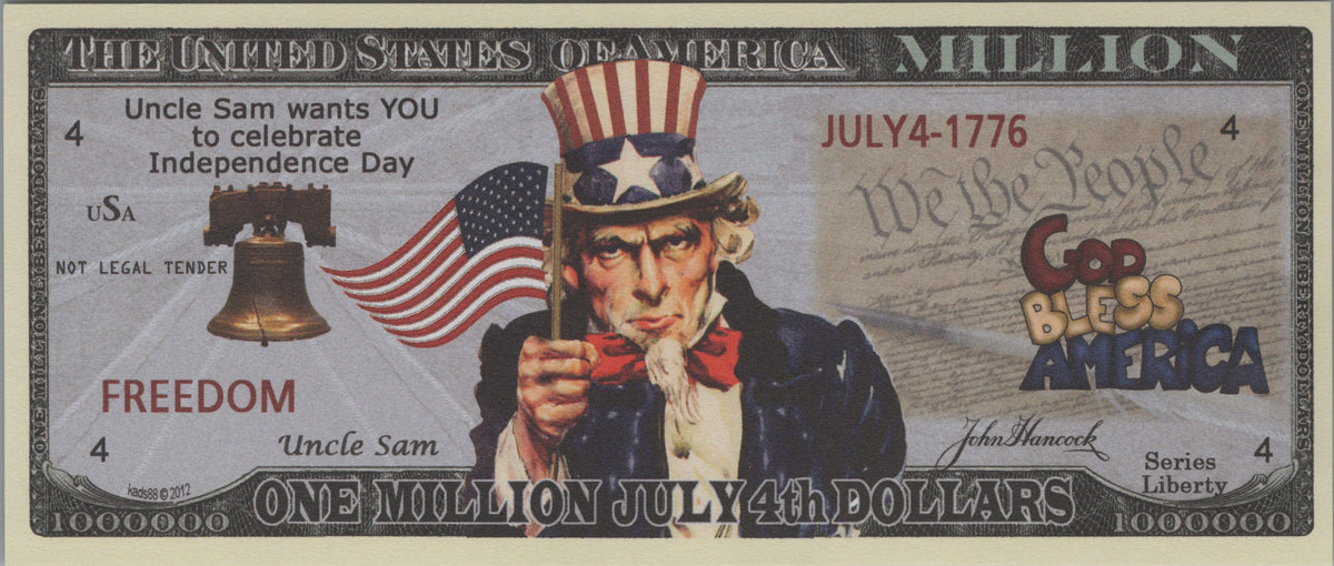 Uncle Sam Independence Day Million, Fantasy Note, Liberty Series